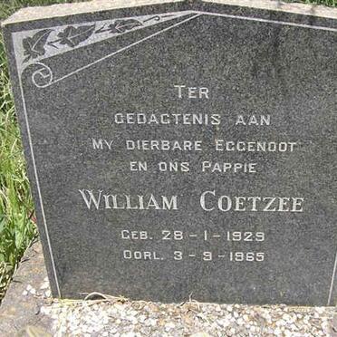 COETZEE William 1929-1965