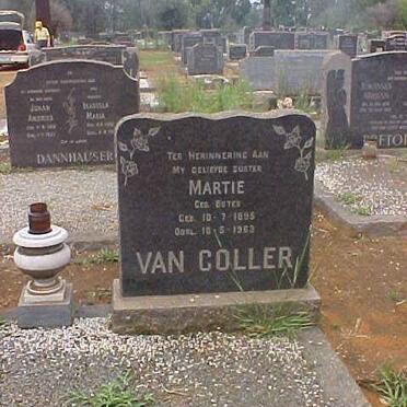 COLLER Martie, van nee BOTES 1895-196?