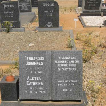 DREYER Gerhardus Johannes 1917-1980 &amp; Aletta Cathrina 1919-2005