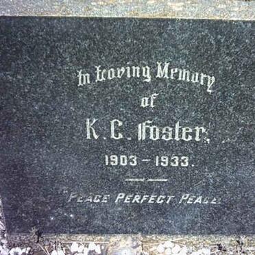 FOSTER K.C. 1903-1933