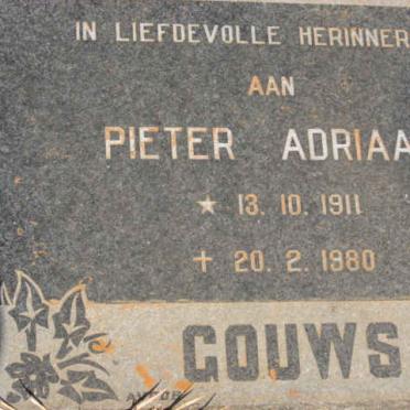 GOUWS Pieter Adriaan 1911-1980
