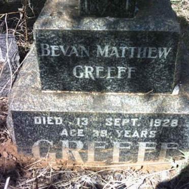 GREEFF Bevan Matthew -1928