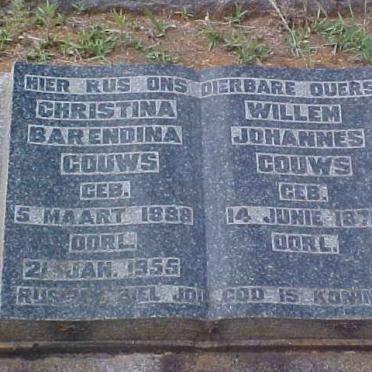 GOUWS Willem Johannes 1878- &amp; Christina Barendina 1888-1955