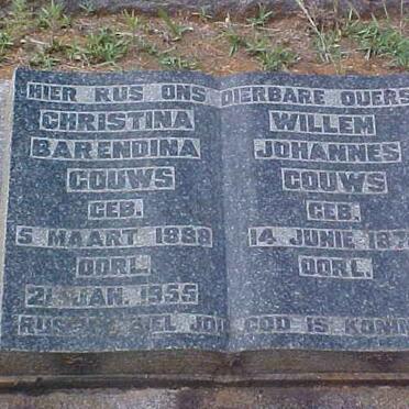 GOUWS Willem Johannes 1878- &amp; Christina Barendina 1888-1955