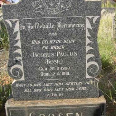GOOSEN Jacobus Paulus 1938-1961
