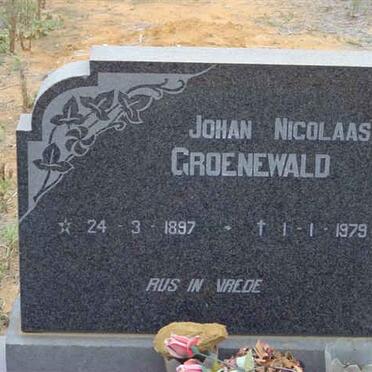 GROENEWALD Johan Nicolaas 1897-1979
