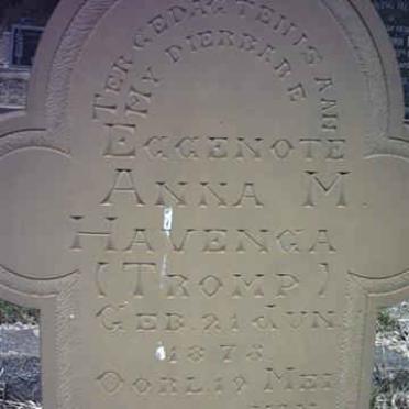 HAVENGA Anna M. nee TROMP 1873-1934
