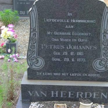 HEERDEN Petrus Johannes, van 1915-1973