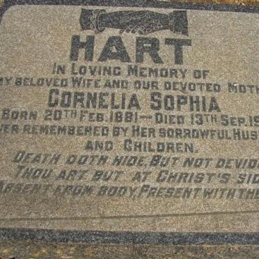 HART Cornelia Sophia 1881-1950