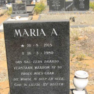 HEYMANS Maria A. 1915-1980