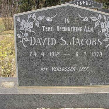 JACOBS David S. 1912-1978