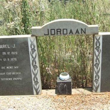 JORDAAN Karel J. 1928-1976 &amp; Elsie S.C.M. 1932-19?8