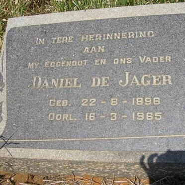 JAGER Daniel, de 1896-1965