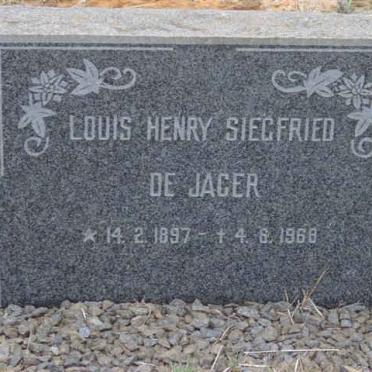 JAGER Louis Henry Siegfreid, de 1897-1968