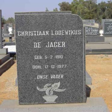 JAGER Christiaan Lodewikus, de 1910-1977