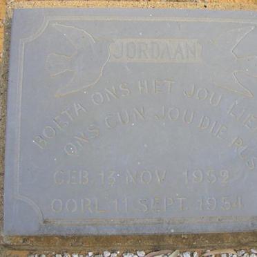 JORDAAN Boeta 1952-1954
