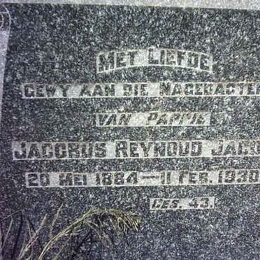 JACOBS Jacobus Reynoud 1884-1930