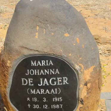 JAGER Maria Johanna, de 1915-1987