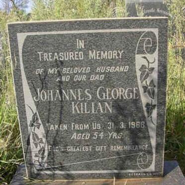 KILIAN Johannes George -1968