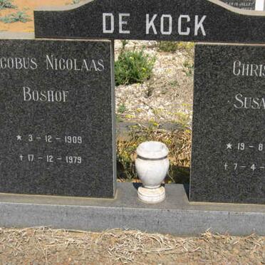 KOCK Jacobus Nicolaas Boshof 1909-1979 &amp; Christina Susanna 1911-1980