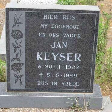 KEYSER Jan 1922-1989
