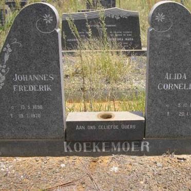 KOEKEMOER Johannes Frederik 1898-1970 &amp; Alida Cornelia 1916-1970