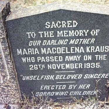 KRAUSE Maria Magdalena -1935