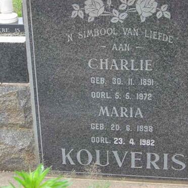 KOUVERIS Charlie 1891-1972 &amp; Maria 1898-1982
