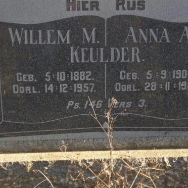 KEULDER Willem M. 1882-1957 &amp; Anna A. 1904-1987