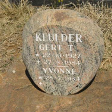 KEULDER Gert T. 1927-1984 &amp; Yvonne 1934-