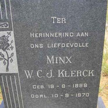 KLERCK W.C.J. 1898-1970