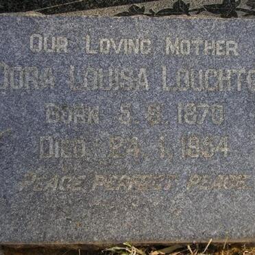 LOUGHTON Dora Louisa 1870-1954