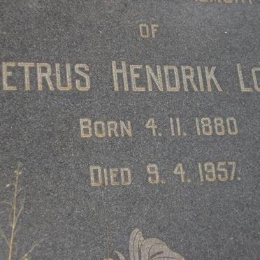 LOUW Petrus Hendrik 1880-1957