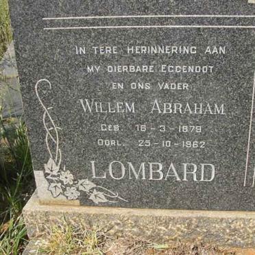 LOMBARD Willem Abraham 1879-1962