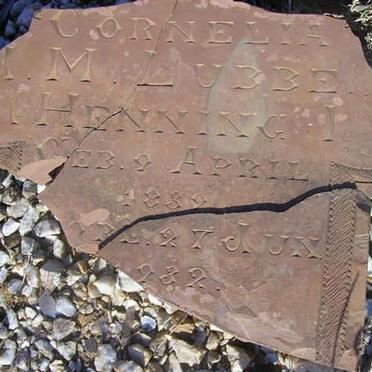 LUBBE Cornelia J.M. nee HENNING 1839-1932