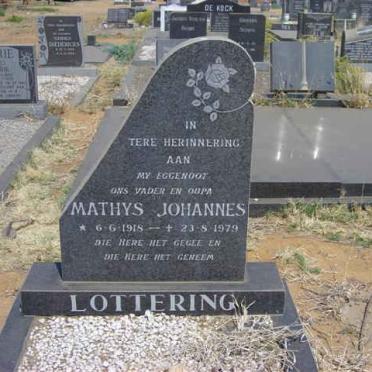 LOTTERING Mathys Johannes 1918-1979