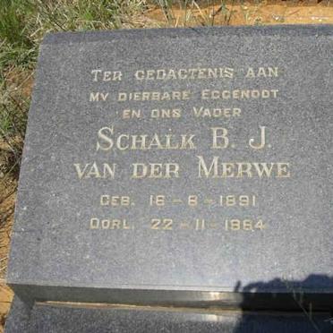 MERWE Schalk B.J., van der 1891-1984