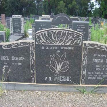 MERWE Martha Johanna, v.d. 1909-1967