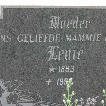 MASSYN Lenie 1893-1992