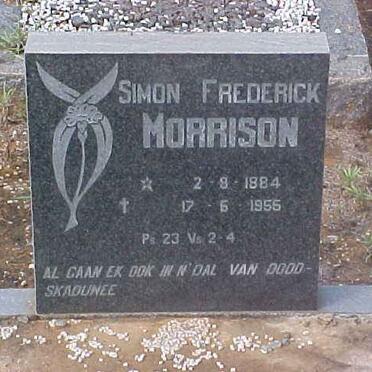 MORRISON Simon Frederick 1884-1955