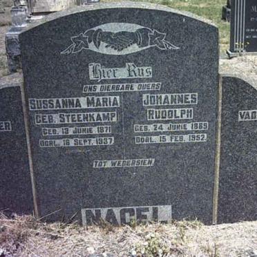 NAGEL Johannes Rudolph 1869-1952 &amp; Susanna Maria STEENKAMP 1871-1937