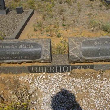 OBERHOLZER Jan Albert 1898-1975 &amp; Petronella Maria DE KLERK 1907-1991