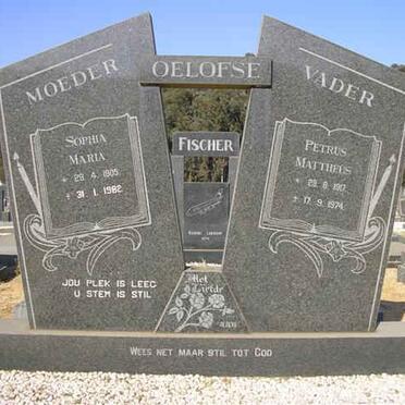 OELOFSE Petrus Mattheus 191?-1974 &amp; Sophia Maria 1905-1982