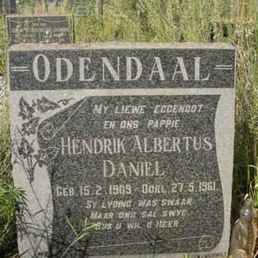 ODENDAAL Hendrik Albertus Daniel 1909-1961