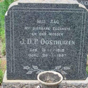 OOSTHUIZEN J.D.P. 1918-1967