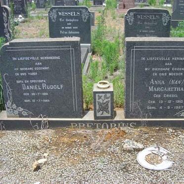 PRETORIUS DaniëL Rudolf 1918-19? &amp; Anna Margaretha GRIESEL 1910-1967