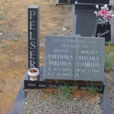 PELSER Johannes Jakobus 1914-1989 &amp; Susara Catrina 1916-