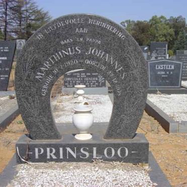 PRINSLOO Marthinus Johannes 1920-1978