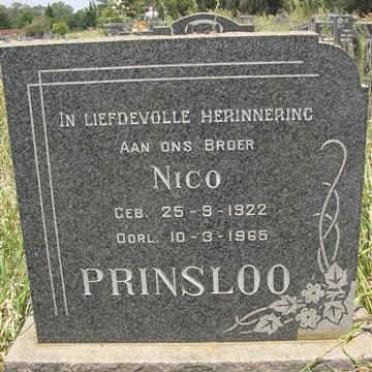 PRINSLOO Nico 1922-1965