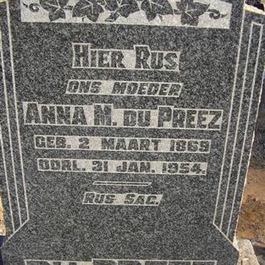 PREEZ Anna M., du 1869-1954